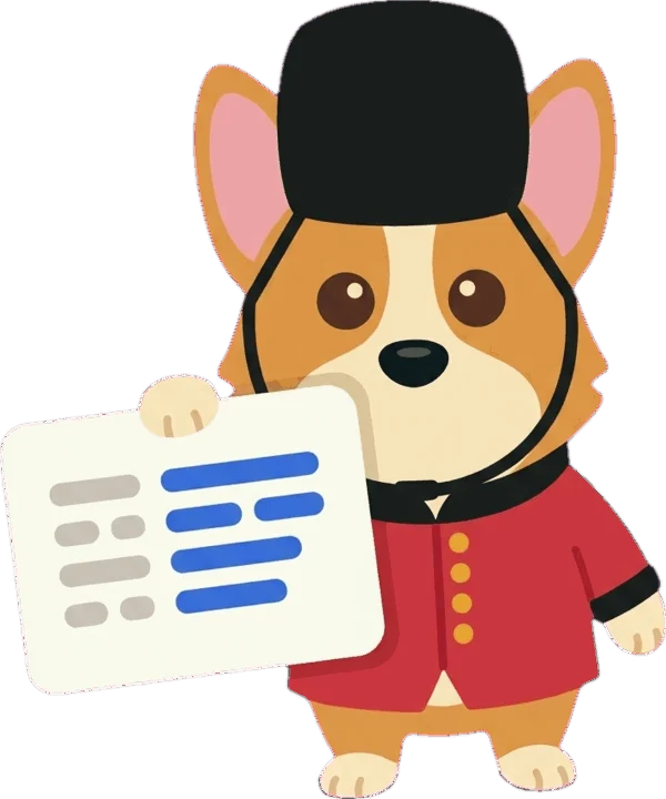 Luk holding up a revision card of prompts and answers.